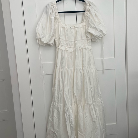 En Saison Cream Drawstring Waist Skirt - Picture 2 of 5